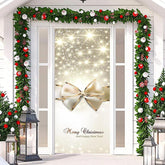 Aperturee - Sparkle Gold Bow Tie New Year Christmas Door Cover